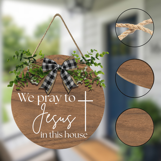As For Me And My House Wooden Sign