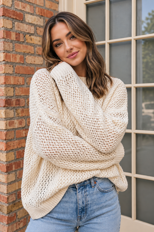 Sunday Open Knit Sweater