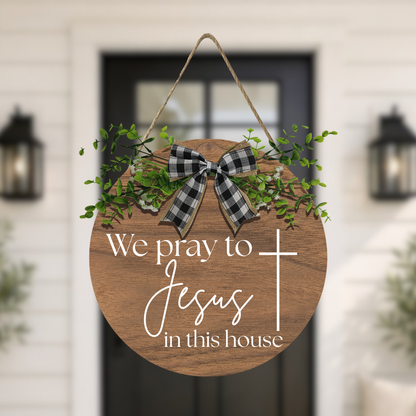 As For Me And My House Wooden Sign
