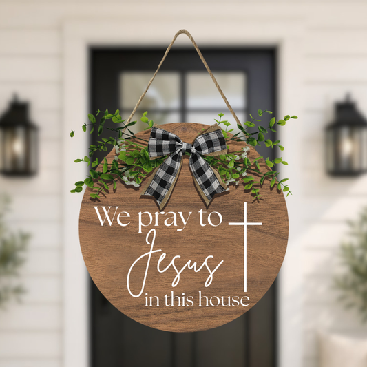 As For Me And My House Wooden Sign