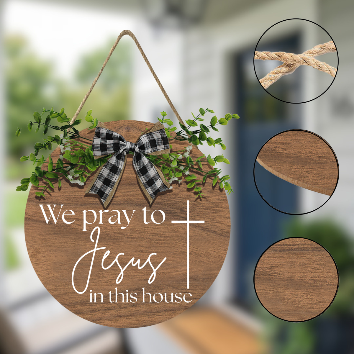 As For Me And My House Wooden Sign