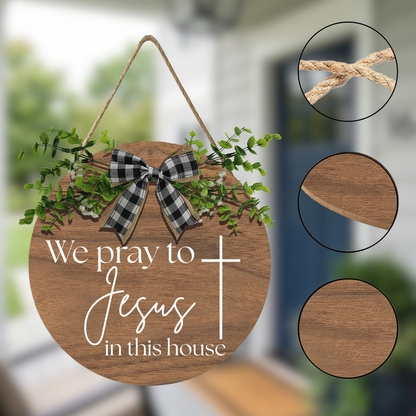 As For Me And My House Wooden Sign