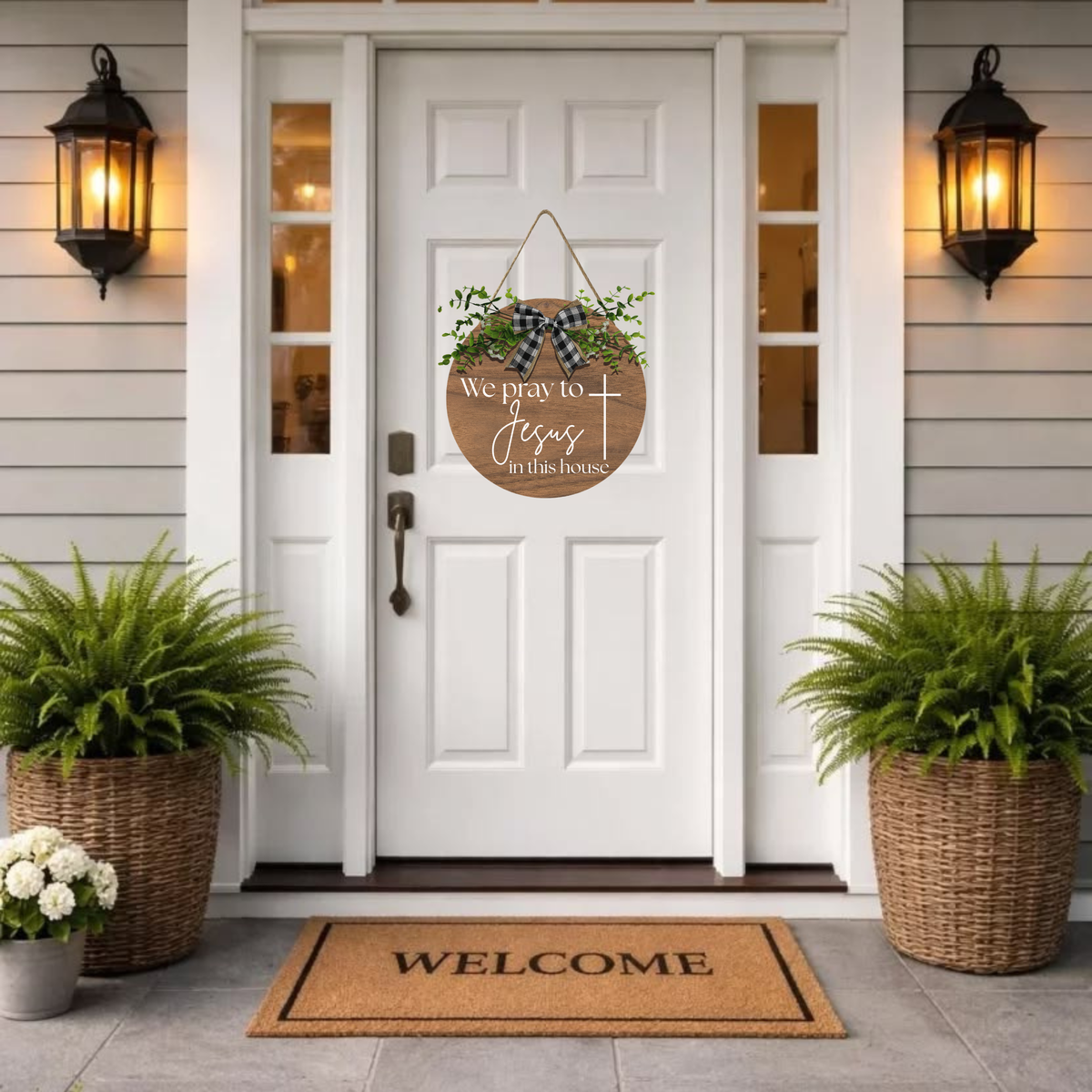 As For Me And My House Wooden Sign